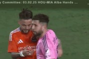 用手拍打对方球员面部，官方：美职联对阿尔巴处以罚款